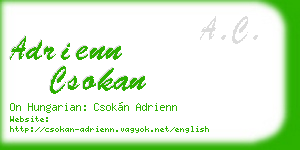 adrienn csokan business card