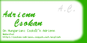adrienn csokan business card